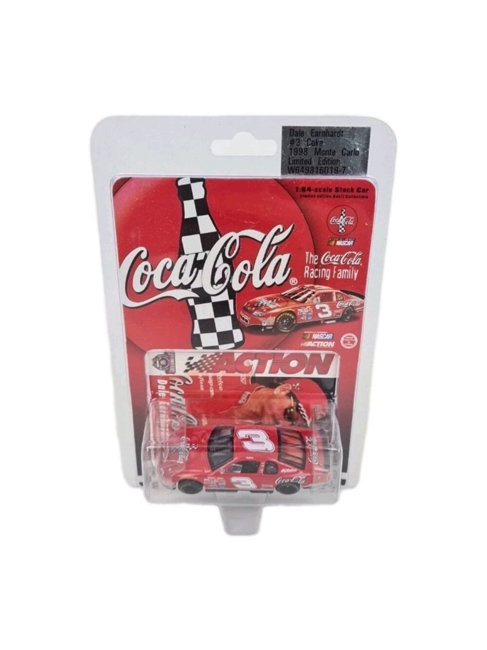 Action Dale Earnhardt #3 Coke 1998 Coca Cola Racing Monte Carlo 1:64 Diecast